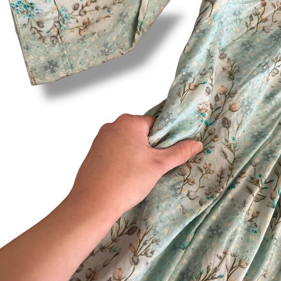 Anora India Boho Embroidered Mirror Work Floral Midi Dress 3XL Lined Festival - Picture 10 of 10